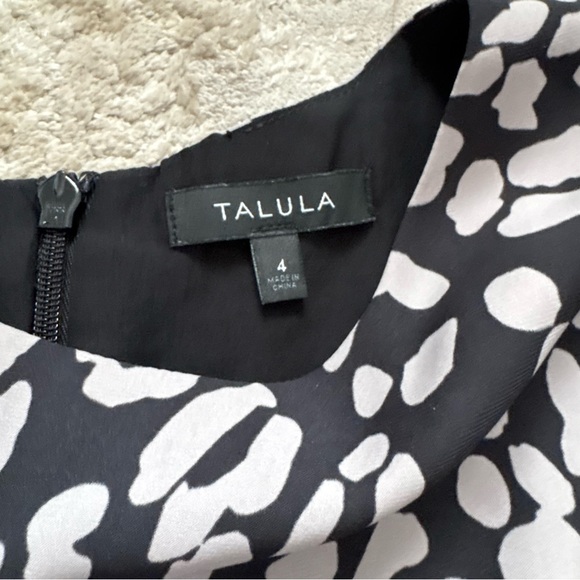 Talula Aritzia Grey & Black Animal Print Flutter Sleeve Dress Size 4 - Picture 9 of 15
